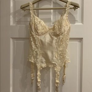Vintage La Perla corset with garters